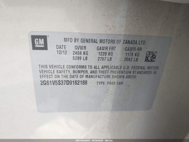 2013 CADILLAC XTS 2G61V5S37D9182188 Photo 8
