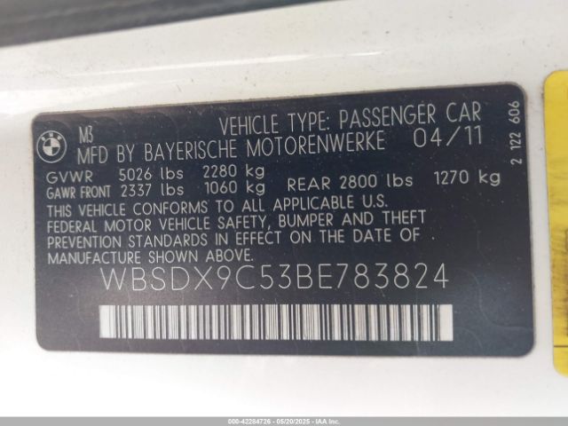 2011 BMW M3 WBSDX9C53BE783824 Photo 8