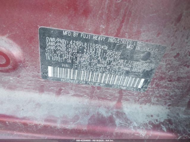 2010 SUBARU IMPREZA JF1GE6B63AH516320 Photo 8