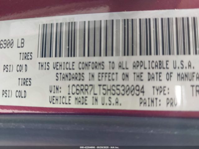 1C6RR7LT5HS530094 RAM 1500