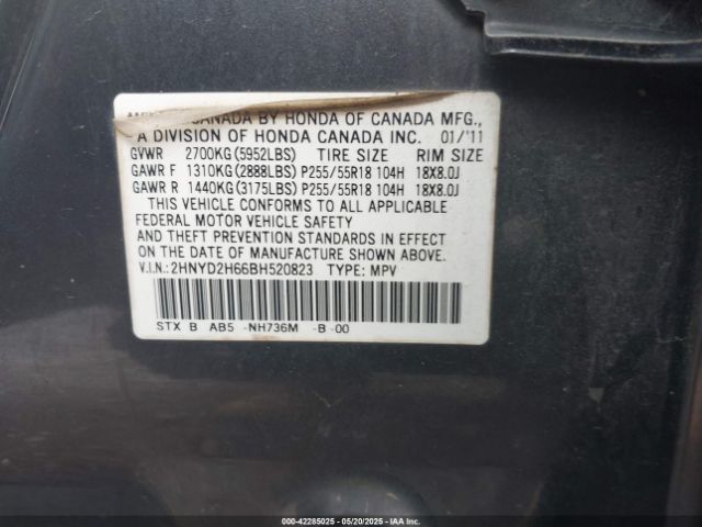 2011 ACURA MDX 2HNYD2H66BH520823 Photo 8