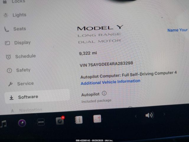 7SAYGDEE4RA283298 Tesla Model Y Long Range Dual Motor All-wheel Drive