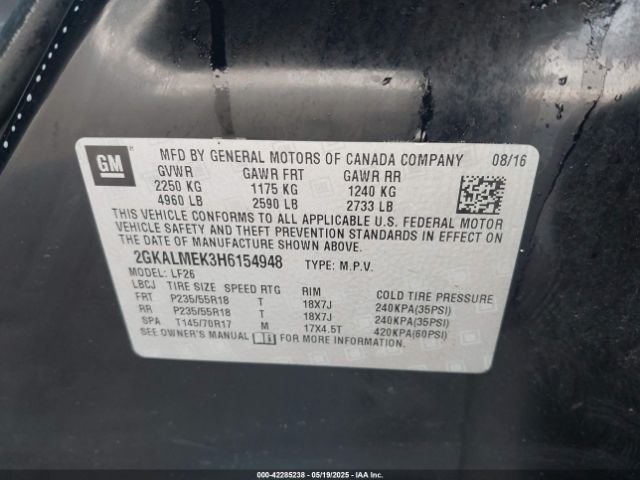 2GKALMEK3H6154948 GMC Terrain Sle-1
