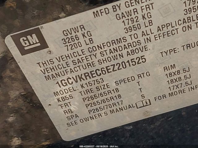 2014 CHEVROLET SILVERADO 1500 1GCVKREC6EZ201525 Photo 8