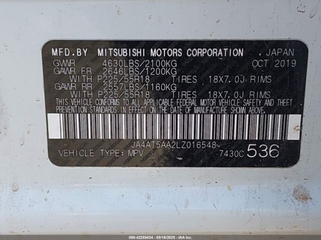 2020 MITSUBISHI ECLIPSE CROSS JA4AT5AA2LZ016548 Photo 8