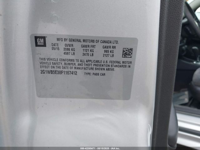 2G1WB5E38F1167412 Chevrolet Impala Limited Lt