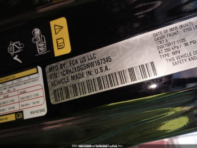 2022 JEEP WRANGLER UNLIMITED 1C4HJXDG5NW167345 Photo 8