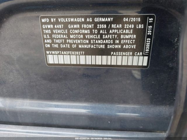 WVWBP7AN2FE828277 Volkswagen Cc 2.0t R-line