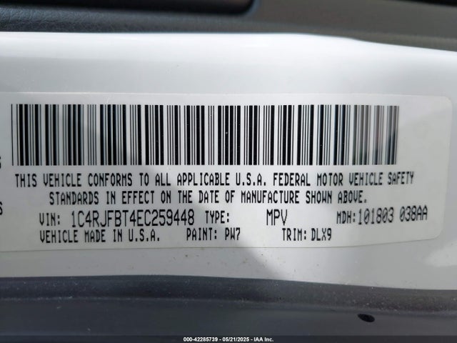 1C4RJFBT4EC259448 Jeep 2014