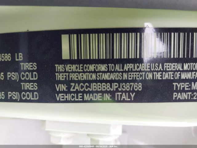 2018 JEEP RENEGADE ZACCJBBB8JPJ38768 Photo 8