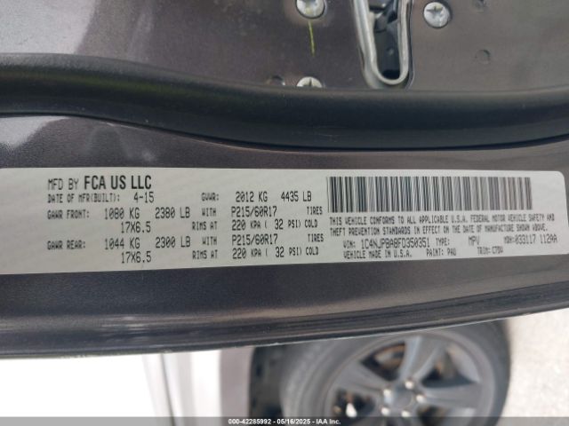 2015 JEEP PATRIOT 1C4NJPBA8FD350351 Photo 8