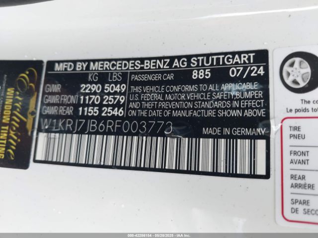 2024 MERCEDES-BENZ AMG GT 63 4-DOOR W1KRJ7JB6RF003773 Photo 8
