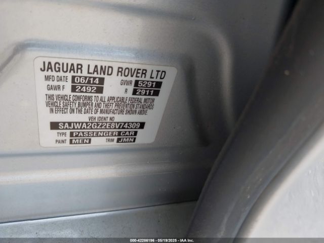 2014 JAGUAR XJ SAJWA2GZ2E8V74309 Photo 8