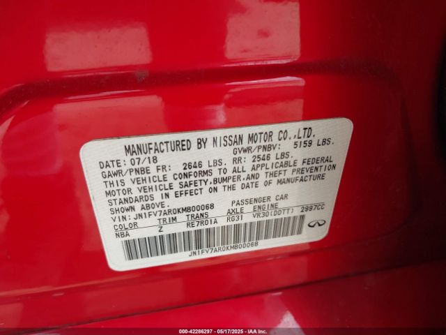 2019 INFINITI Q50 JN1FV7AR0KM800068 Photo 8