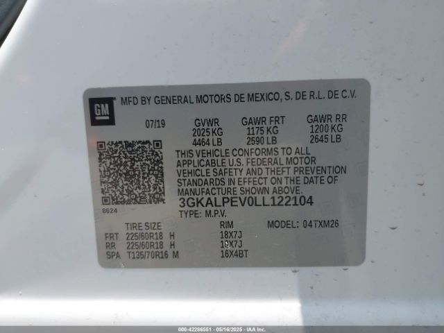 2020 GMC TERRAIN 3GKALPEV0LL122104 Photo 8