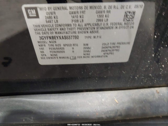 2010 CADILLAC SRX 3GYFNBEYXAS637780 Photo 8