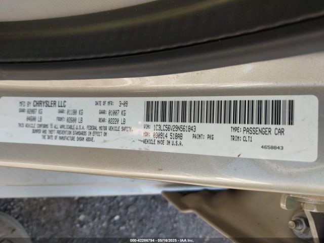 2009 CHRYSLER SEBRING 1C3LC56V29N561843 Photo 8
