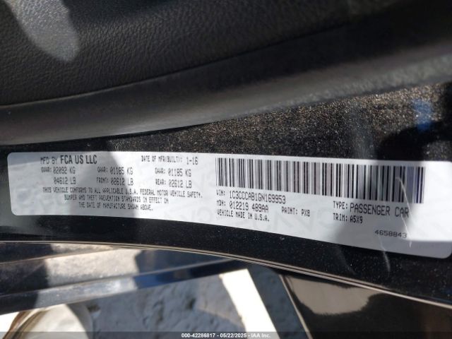 1C3CCCAB1GN169953 Chrysler 2016