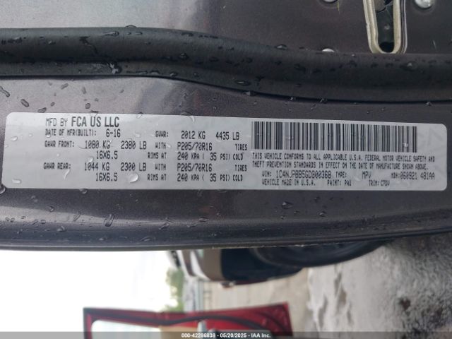 1C4NJPBB5GD800368 Jeep Patriot Sport