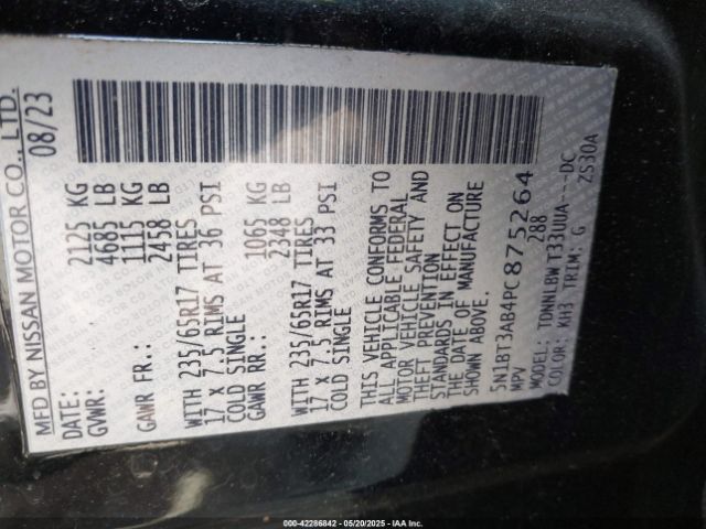 2023 NISSAN ROGUE 5N1BT3AB4PC875264 Photo 8