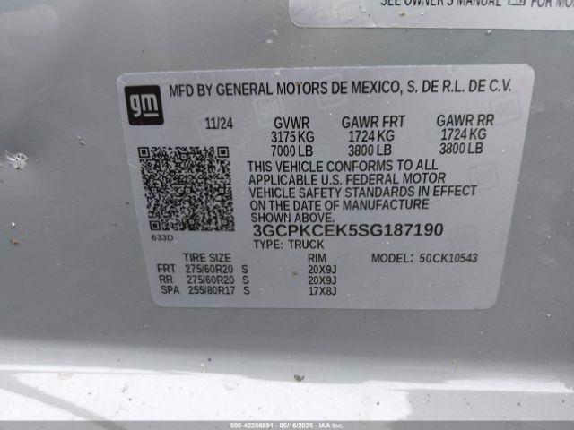 2025 CHEVROLET SILVERADO 1500 3GCPKCEK5SG187190 Photo 8