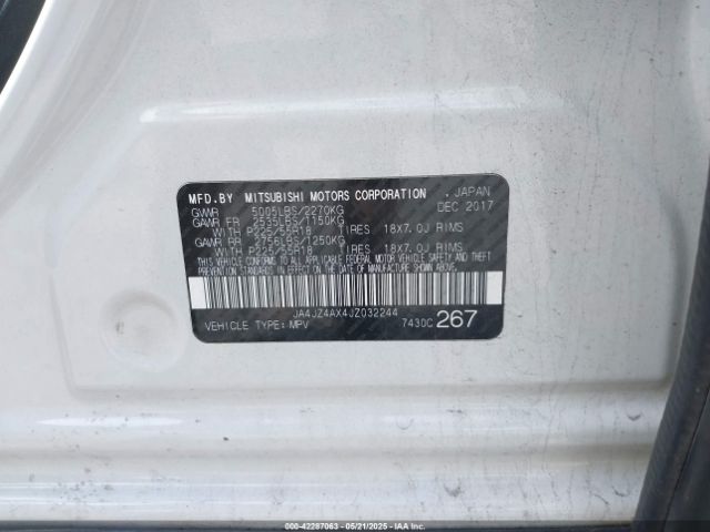 2018 MITSUBISHI OUTLANDER JA4JZ4AX4JZ032244 Photo 8