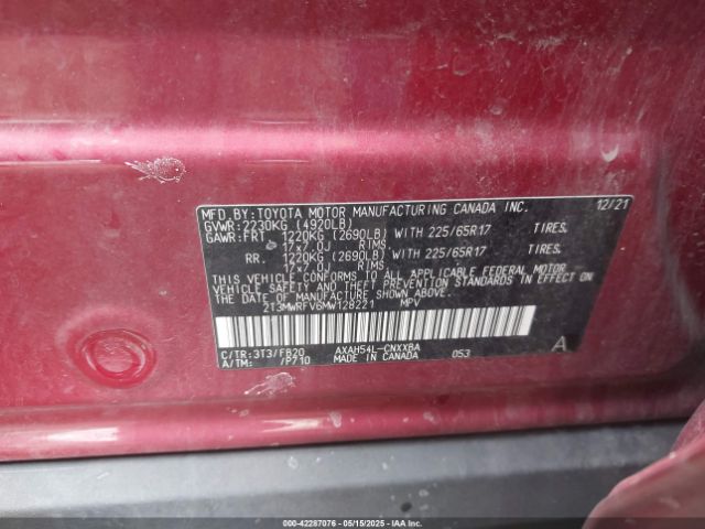 2T3MWRFV6MW128221 Toyota Rav4 Hybrid Le
