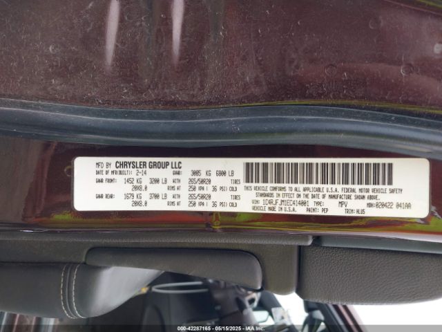 1C4RJFJM1EC414001 Jeep Grand Cherokee Summit