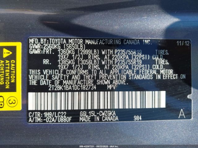 2013 LEXUS RX 350 2T2BK1BA1DC182734 Photo 8