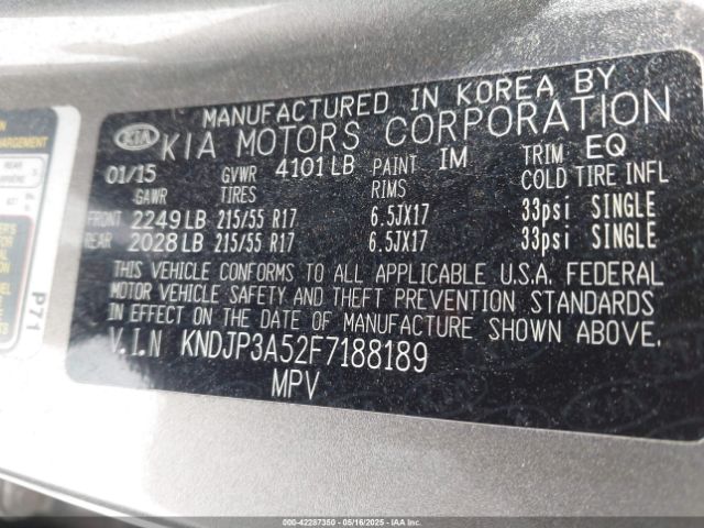 KNDJP3A52F7188189 KIA SOUL +