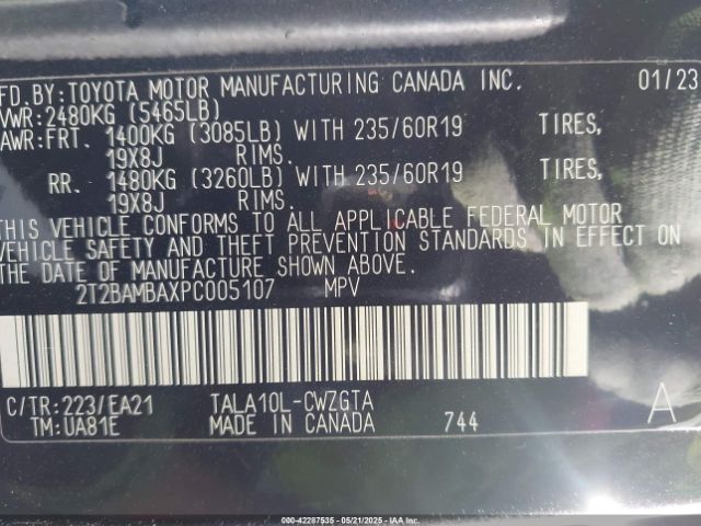 2023 LEXUS RX 350 2T2BAMBAXPC005107 Photo 8