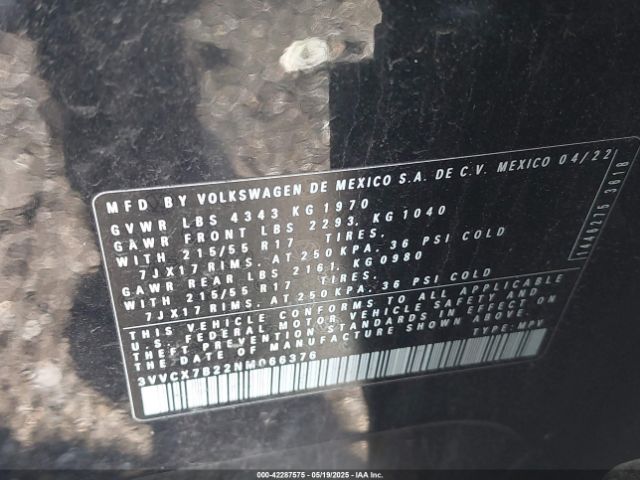 3VVCX7B22NM066376 Volkswagen Taos 1.5t S