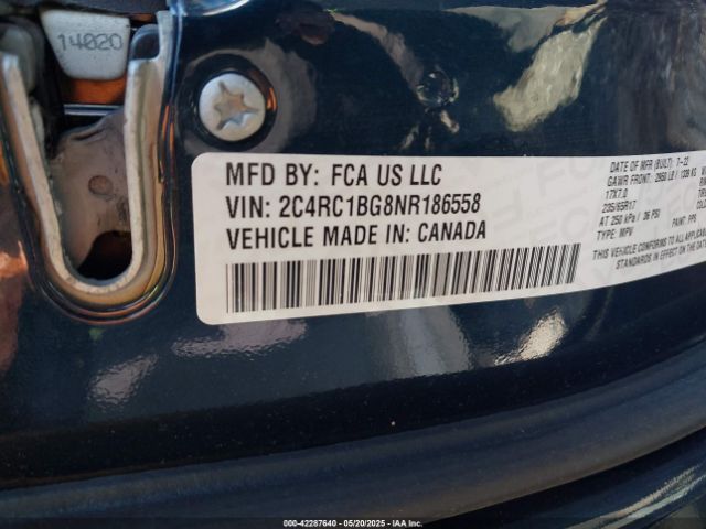 2022 CHRYSLER PACIFICA 2C4RC1BG8NR186558 Photo 8