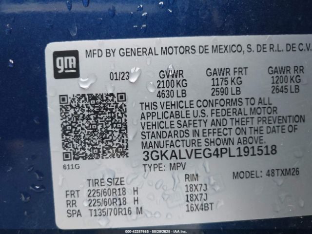 2023 GMC TERRAIN 3GKALVEG4PL191518 Photo 8