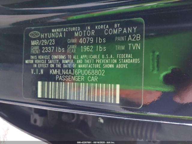 2023 HYUNDAI ELANTRA HYBRID KMHLN4AJ6PU068802 Photo 8