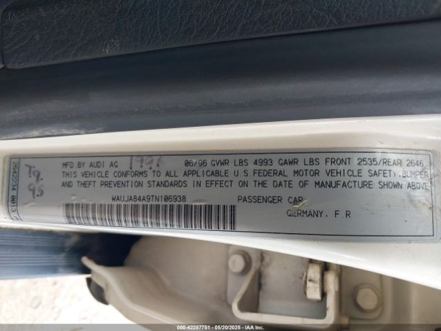 1996 AUDI A6 WAUJA84A9TN106938 Photo 8