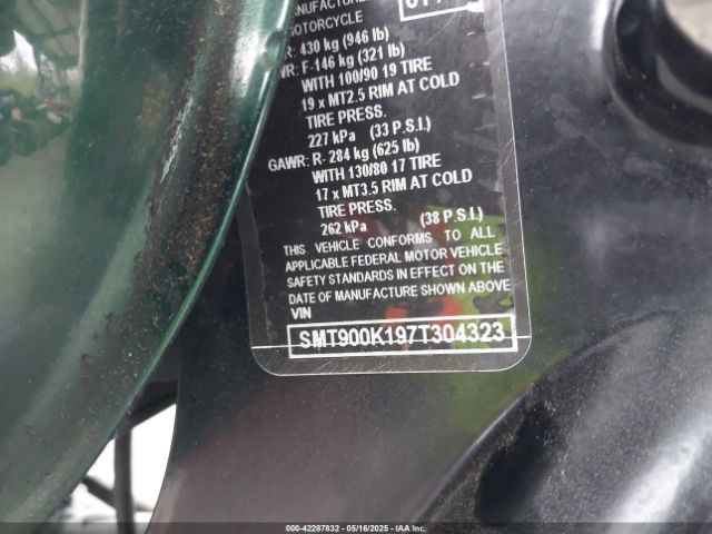 2007 TRIUMPH MOTORCYCLE BONNEVILLE SMT900K197T304323 Photo 9
