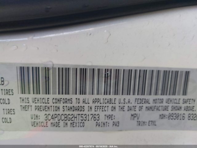 3C4PDCBG2HT531763 Dodge Journey Sxt