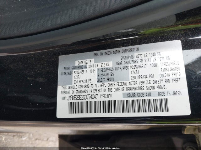 Mazda pe 2016 JM3KE2BE3G0774047 Image 9