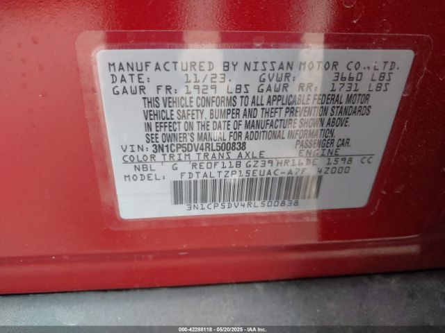 2024 NISSAN KICKS 3N1CP5DV4RL500838 Photo 8