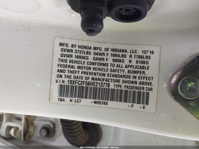 19XFC2F56HE213778 Honda Civic Lx