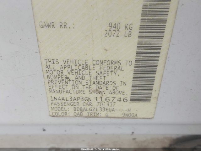 1N4AL3AP3GN316746 Nissan 2016