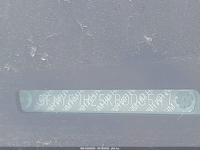 Продаж на аукціоні авто 2019 Honda Passport Sport, vin: 5FNYF7H25KB008597, номер лоту: 42288280