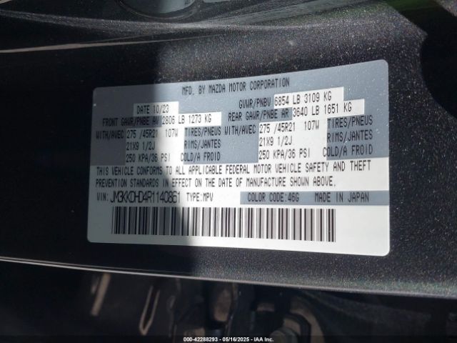 JM3KKDHD4R1140861 Mazda Cx-90 3.3 Turbo Premium