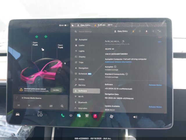 5YJ3E1EA8KF395684 Tesla MODEL 3