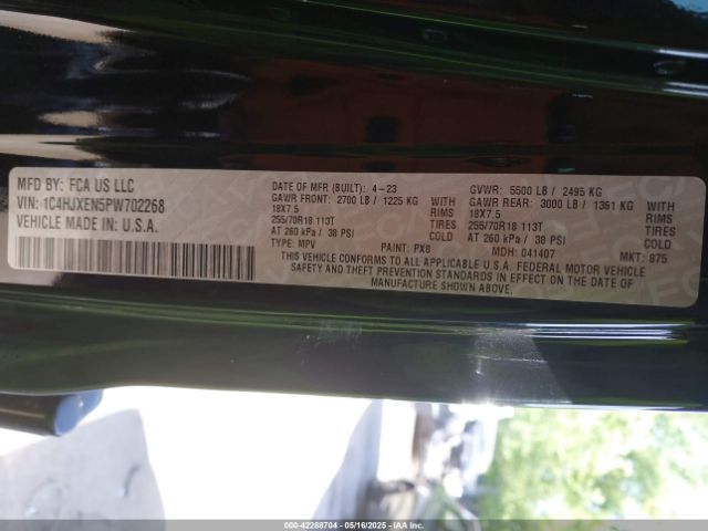 1C4HJXEN5PW702268 Jeep Wrangler 4-door Sahara 4x4