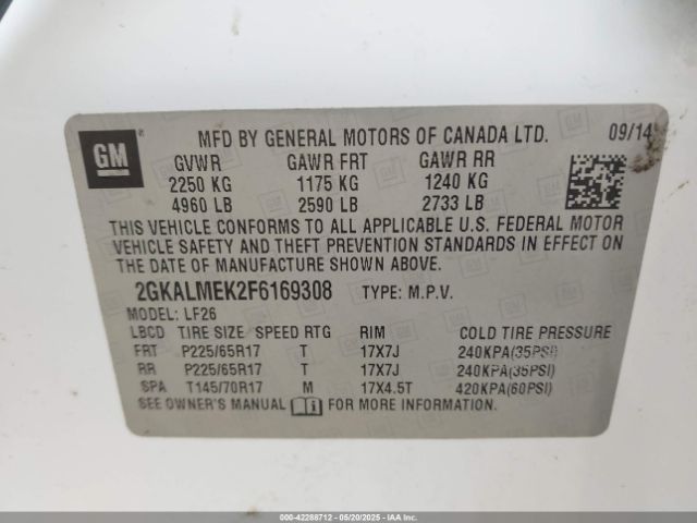 2GKALMEK2F6169308 GMC Terrain Sle-1