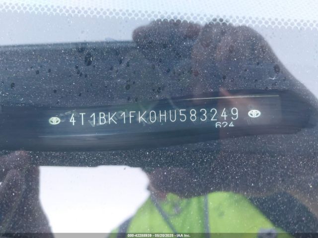 4T1BK1FK0HU583249 Toyota 2gr-fe