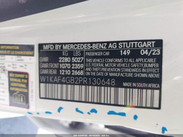 2023 MERCEDES-BENZ C 300 W1KAF4GB2PR130648 Photo 8
