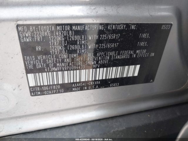 2023 TOYOTA RAV4 HYBRID 4T3MWRFV8PU094433 Photo 8